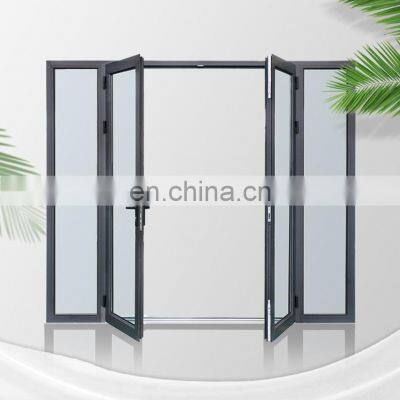 America standard commercial double glass french aluminum casement door aluminium hinge door for entry