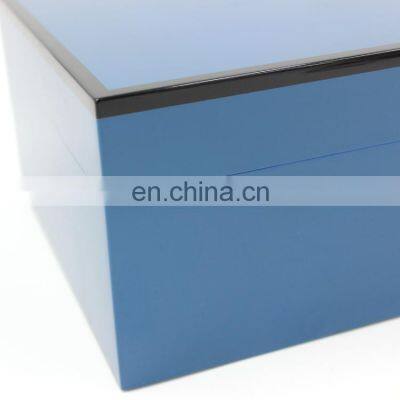 Custom High Gloss Finished Wholesale Modern Okoume Solid Fancy Humidor Cigar Wooden Luxury Cigar Humidor photo-3