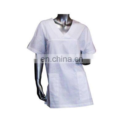 Hot Sale v Neck Design Men Women Hospital Uniform Medical Disposable Scrub Suit for Doctors and Nurses photo-4