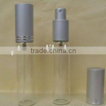 High quality 10ml glass spray perfume bottle with alunminum cap