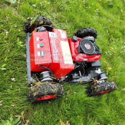 remote control track mower, China remote control brush mower price, industrial remote control lawn mower for sale