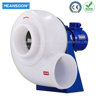 MPCF-200-B2T-VF plastic corrosion resistant variable frequency centrifugal exhaust fan