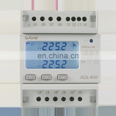 ADL400 multifunction voltmeter ammeter 3 phase kw electric energy meter with rs485 modbus for sale