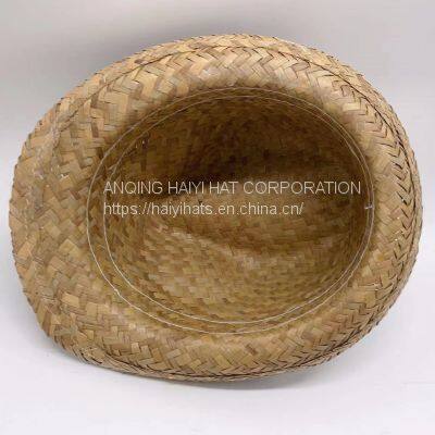 Summer Vintage Lafite Handwoven Jazz Straw Hat British Versatile Top Hat photo-3