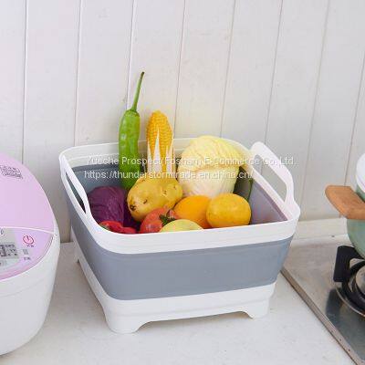 Collapsible Plastic Washbasin Bathroom Washbasin photo-3