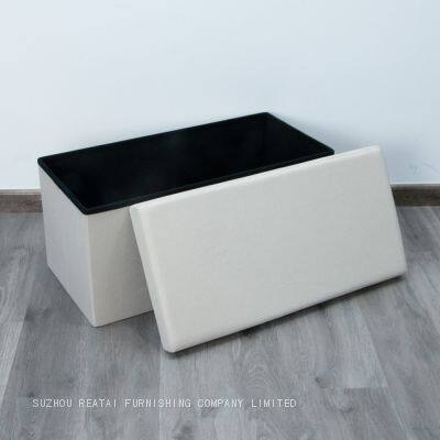 Foldable Storage Ottoman photo-2