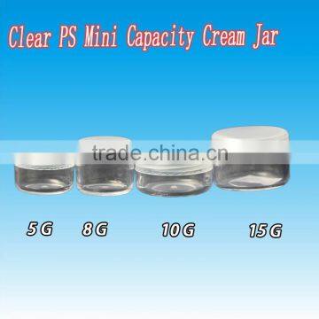10g transprent Pocket-Carrying Plastic Cream Jar