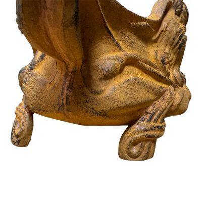 Antique Style Garden Planter Antique Brown Cast Metal Flower Pot Planter photo-4