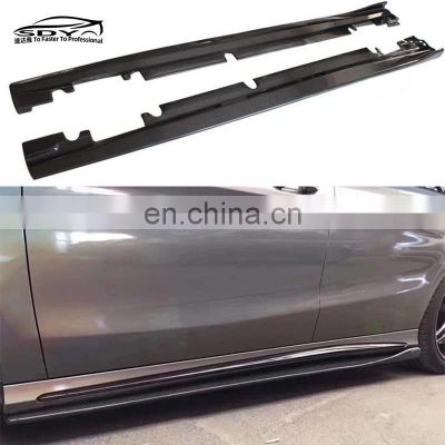 CLA C117 Carbon Fiber RZ Style Side Side Lip Side Skirt For Mercedes Benz C117 CLA