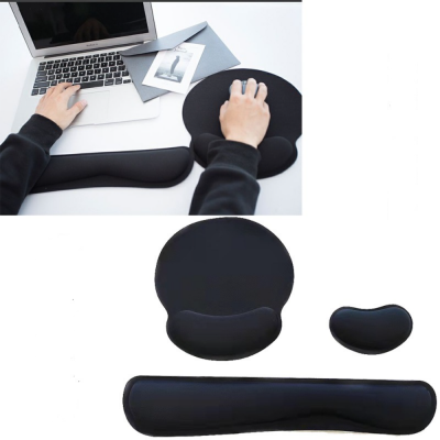 Memory Foam Wrist Rest Office Wireless Keyboard Hand Rest Mat Non-slip Mouse Pad Set