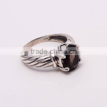 SMOKY RING ,925 Sterling Silver Jewelry Wholesale,WHOLESALE SILVER JEWELRY,SILVER EXPORTER,SILVER JEWELRY FROM INDIA photo-2