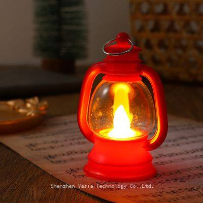 Mini Vintage LED Electronic Candle Lanterns Cross-Border Wholesale for Home Bar Wedding Christmas Halloween Decor Bulk