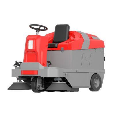 Karler S5 Industrial Factory Park Ride-on Sweeper With Three-in-One Functions: Sweeping, Dust Collection, and Water Spraying, Long-lasting Standby