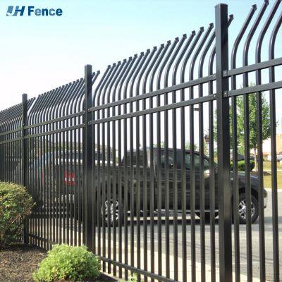 Clôture en aluminium à lames en acier au carbone 1 pièce, à persiennes verticales 3D avec multi rail T, de 30 à 80 cm, pour cours d'immeuble, portails de garage et clôtures