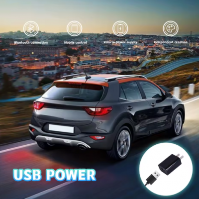 Ntelligent Rear Screen App/control/text Pattern Animation Clock（Wechat:13510231336） photo-4