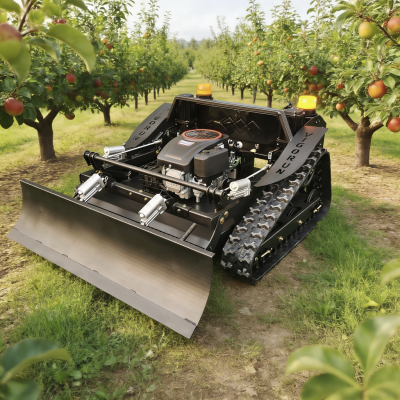Fabrikdirekt: Industrielle Fernbedienbare Rasenmäher VTLM800 mit 800mm Schneidbreite, Benzinbetrieb, für Obstgärten, Gärten und Golfplätze