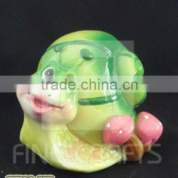 Polyresin snail fish tank ornament