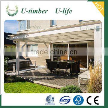 UV-resistance outside garden wpc decking laminate flooring deck floor covering