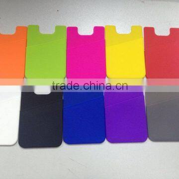 Cheap 3M Sticker Silicone Smart Wallet ,OEM Silicone Smart Wallets for Mobilephone