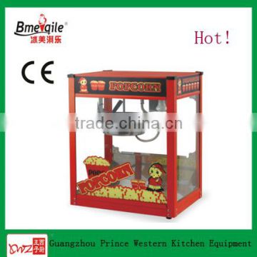 Plat Roof Red Commercial Popcorn Machine