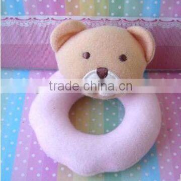 Wholesale Plush Baby Toys with rattles/plush baby bear rattles