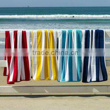 100% cotton strips terry beach towel