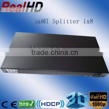 8 Port HDMI Switch Switcher Splitter HDTV 1080