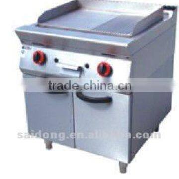 stainless steel free standing Gas Griddle with Cabint (GH-786-2)