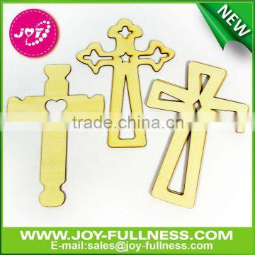 easter cross shape laser wooden craft for decorating