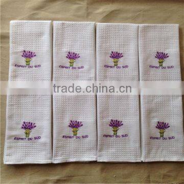 100% Cotton Dying Embroider Walf Kitchen Towel photo-4