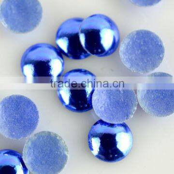 China Wholesale Aluminum Hot Fix Half Pearls, Heat Transfer Hotfix Half Round Aluminums Pearls for Dress Decoration