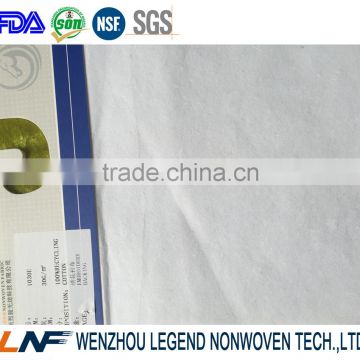 Wenzhou manufacture 100% cotton fabric roll for embroidery backing paper 1030E