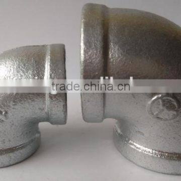 galvanized malleable cast iron pipe fittings 90degree DIN STANDARD pipe fitting elbow