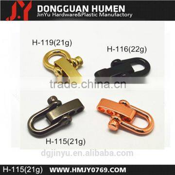 Metal Alloy Bow Shackle Adjustable With Knurled Pin photo-2