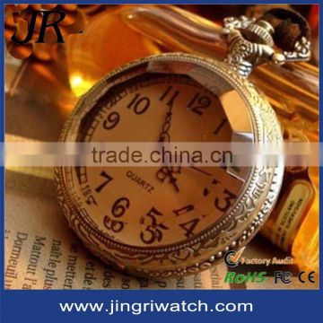 Classic fashional round shape modern pocket watch