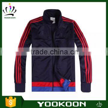 Soccer jacket for men's best quality softshell jacket Custom Sports Jacket embroidered bomber jacket