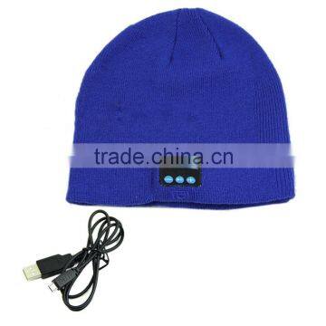 Soft Warm Beanie Hat Wireless Bluetooth Smart Cap BT Headset Headphone Speaker Mic Bluetooth Hat photo-3