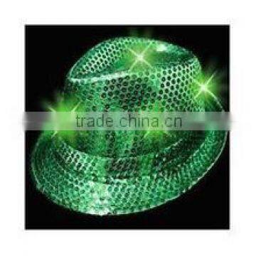 NEW! Shiny Fedora Hats with Blinking LEDs