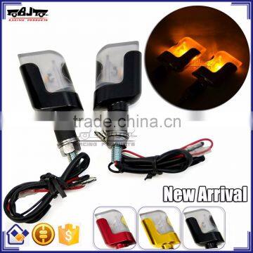 BJ-SL-058 New arrival black housing universal amber LED motorcycle turn signal lights