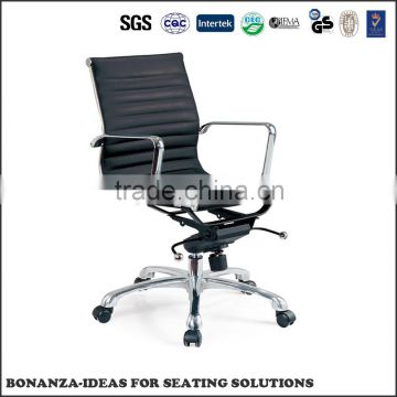 contemporary design leather middle back office chair 9938M# for modern office room