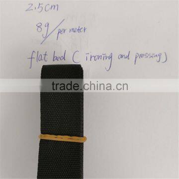 High quality flat pp woven striped webbing