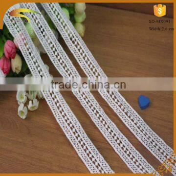 Custom Fast Delivery Preferably Nice and Beautiful Cotton Lace Trims in White photo-3