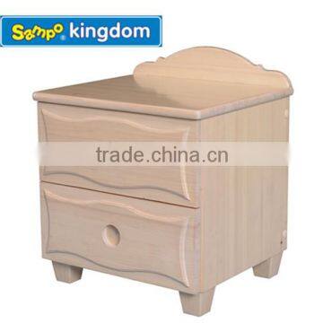 India wholesale classic natural wood color simple design bedside table#SP-RB004