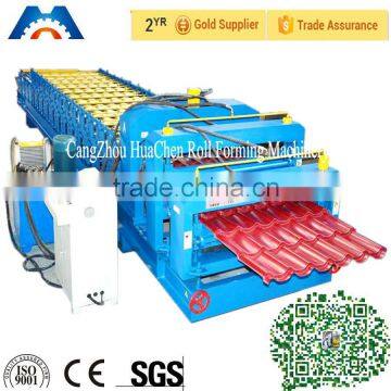 Metal roofing sheet double layer roll forming manufacturing machine