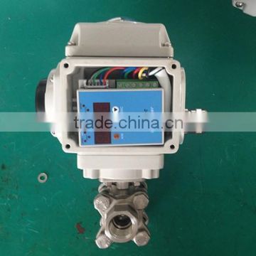 2PC/3PC Ball Valve With Modulating Type Electric Actuator