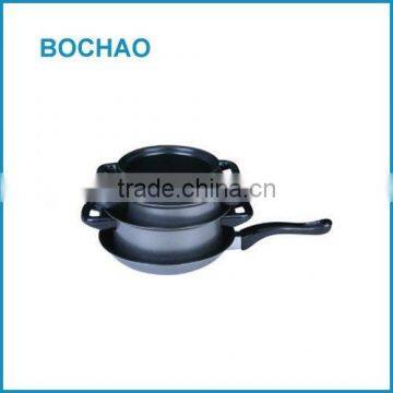 Carbon steel Nonstick 3pcs stock pots and 1pcs fry pan sets cookware sets