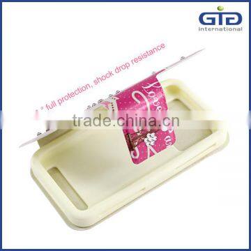 [GGIT] Hot Selling OEM Light Oil Pasting Pattern With Diamond Silicon and PU Leather Universal Phone Case photo-5