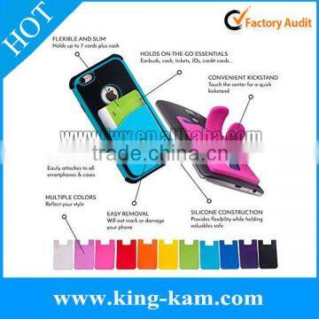 Kickstand silicone curly mobile phone car holder