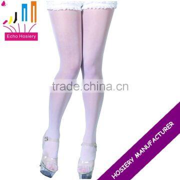 Lady white tights dance tights