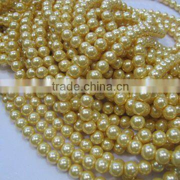 4mm top quality pearl glass bead mix order round glass 06